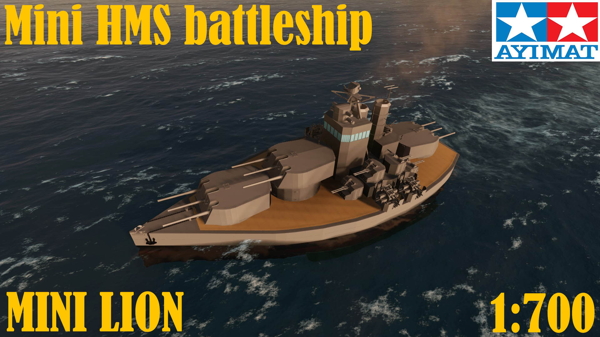 Mini HMS battleship