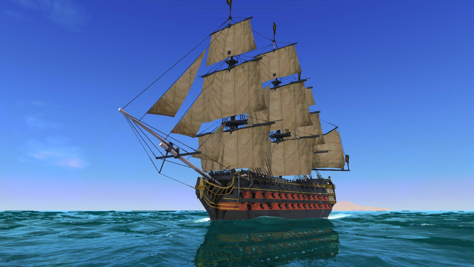 Trila Second Rate Ship New Sail System