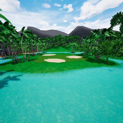 THE PALMS 18 HOLE REAL GOLF COURSE