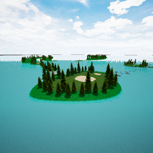ISLANDS 18 HOLE REAL GOLF COURSE