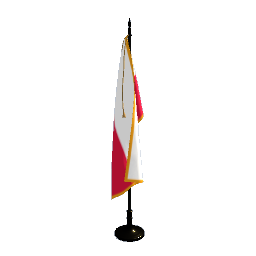 Polish Flag on Stand