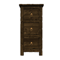 Rustic Cupboard with drawers 74cm
