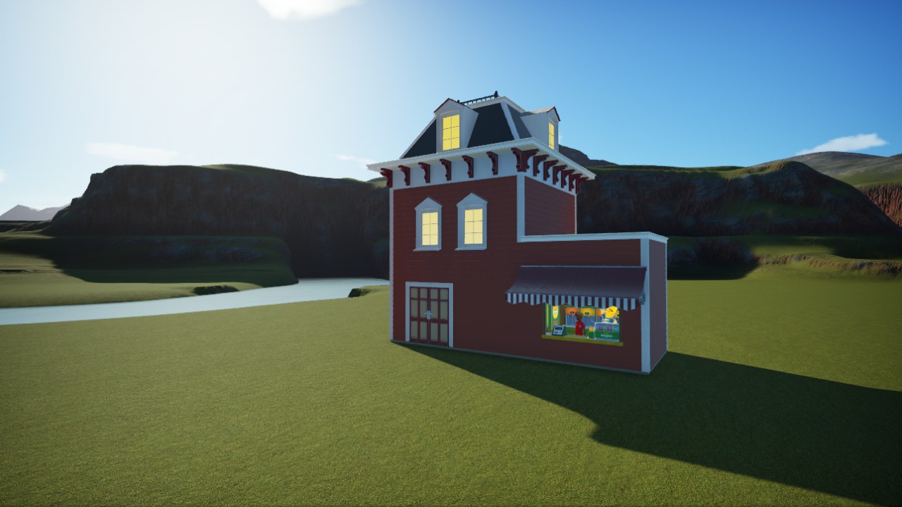Victorian Shop & Stafbuilding.