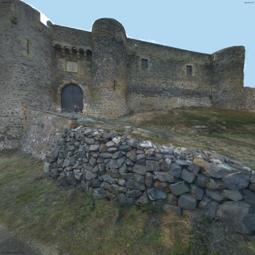 Montmorin Castle and statue.