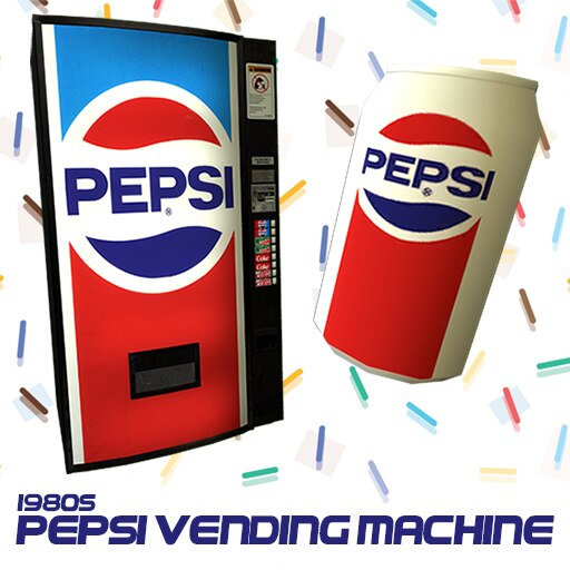 Steam Workshop::1980s Pepsi Vending Machine & Soda Can [Hex]