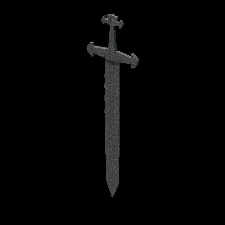 Decoration, Statue, Sword, Stone 1