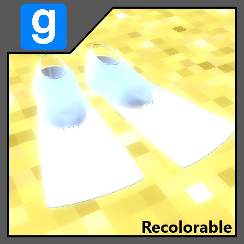 Scuba Gear - Flippers (Recolorable)
