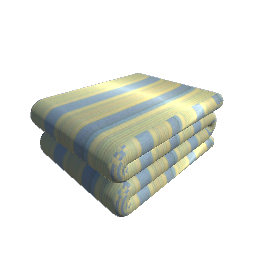 Folded Bedding yellow striped
