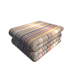 Folded Bedding multicolor striped