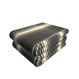 Folded Bedding grey striped
