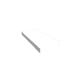 Simple White Shelf 25x5x50 cm preview