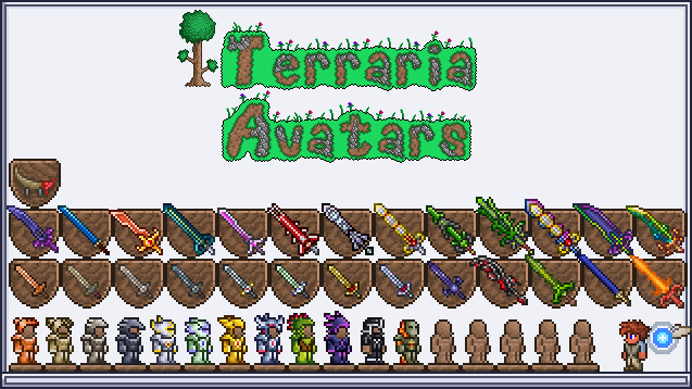 Terraria Avatars v1.7.6 Thumbnail Revamp & New Armors