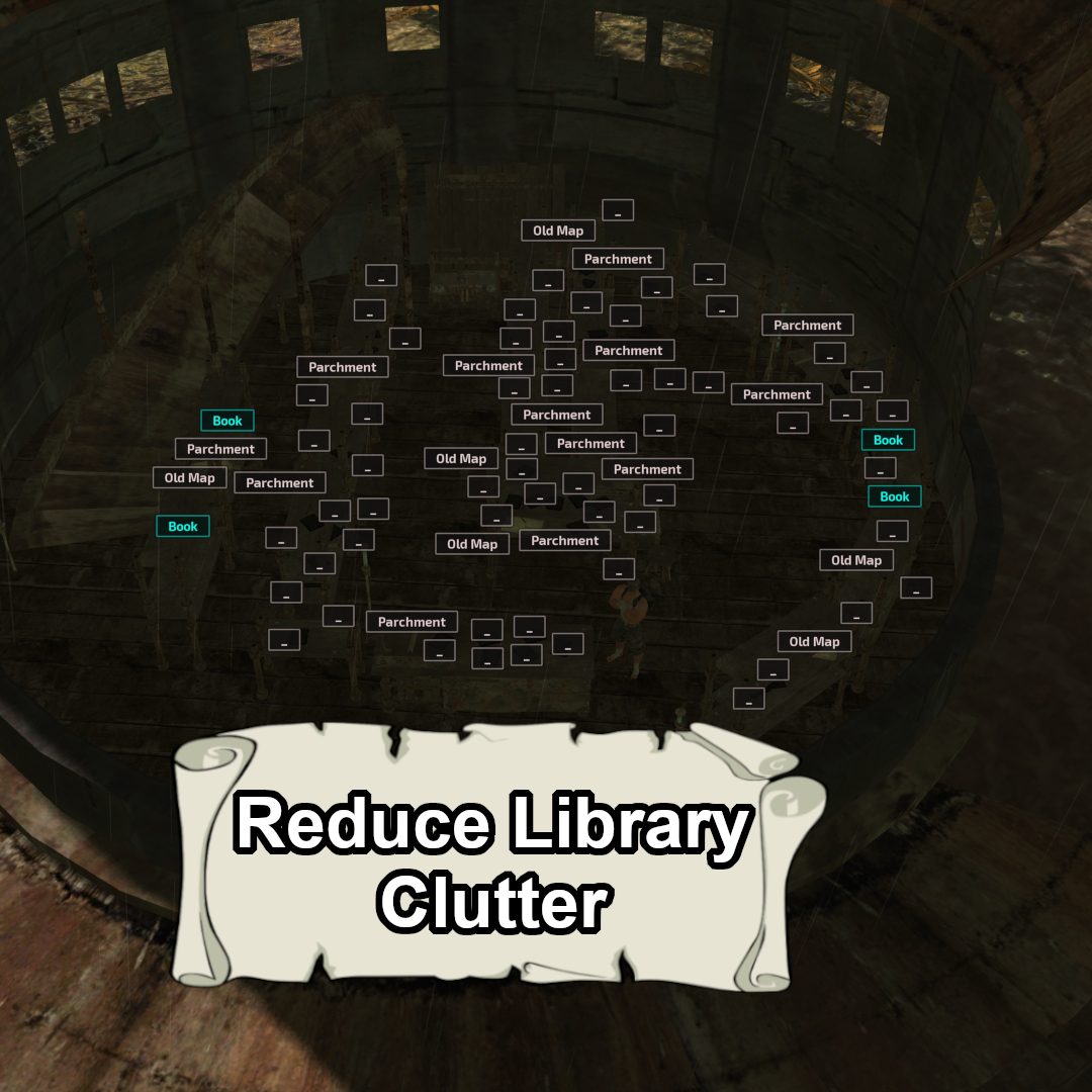 Reduce Library Clutter