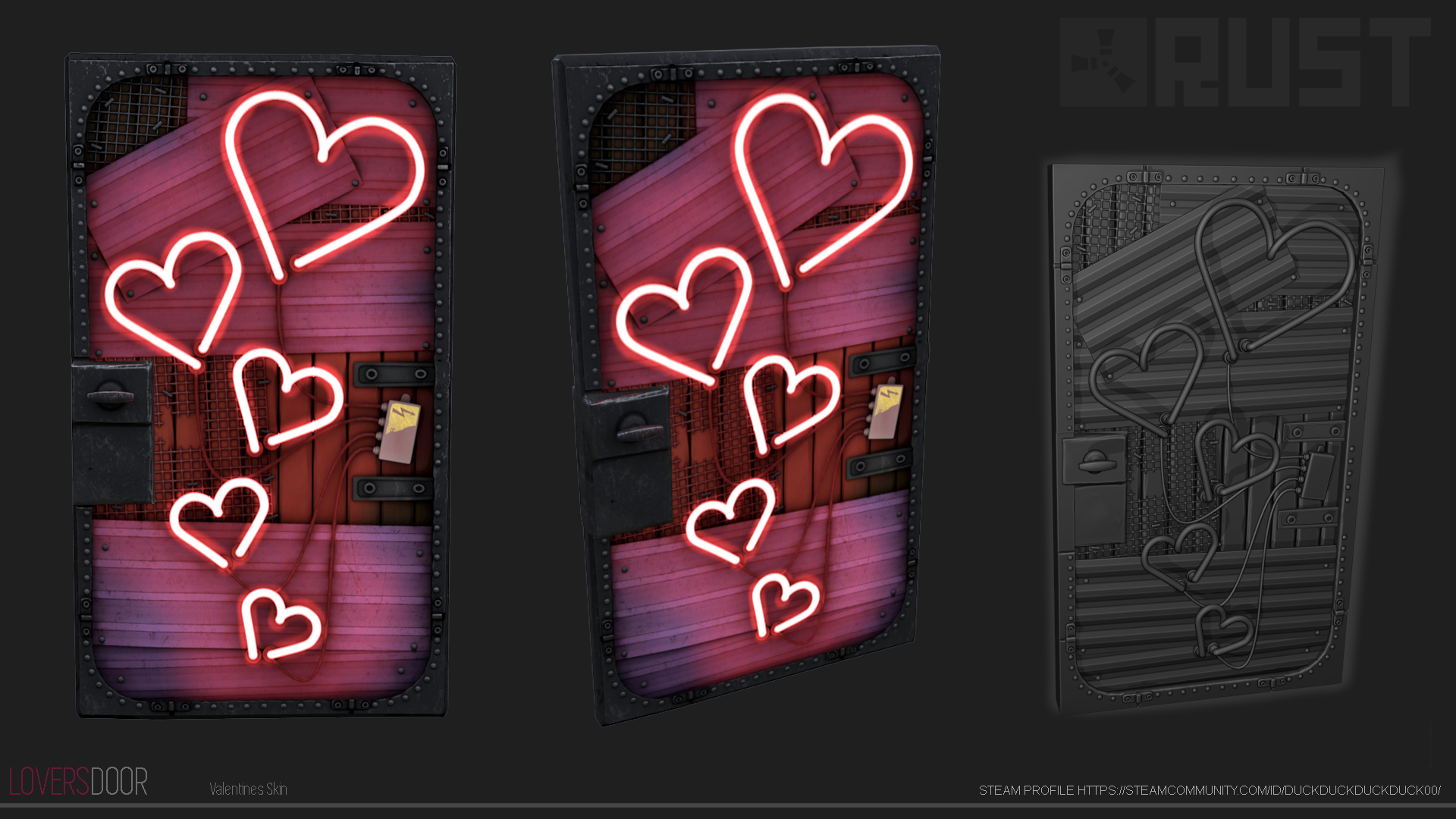 Lovers Sheet Metal Door