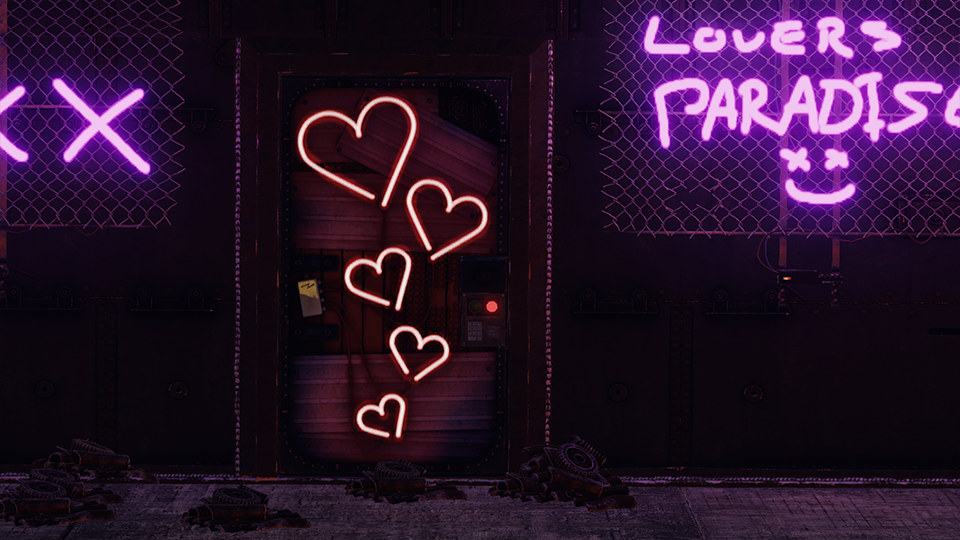 Lovers Sheet Metal Door