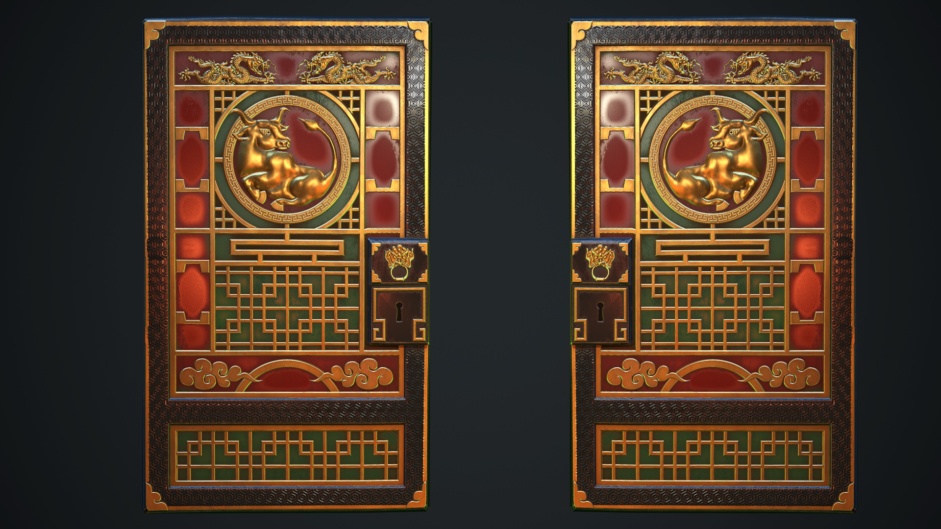 Lunar Ox Door