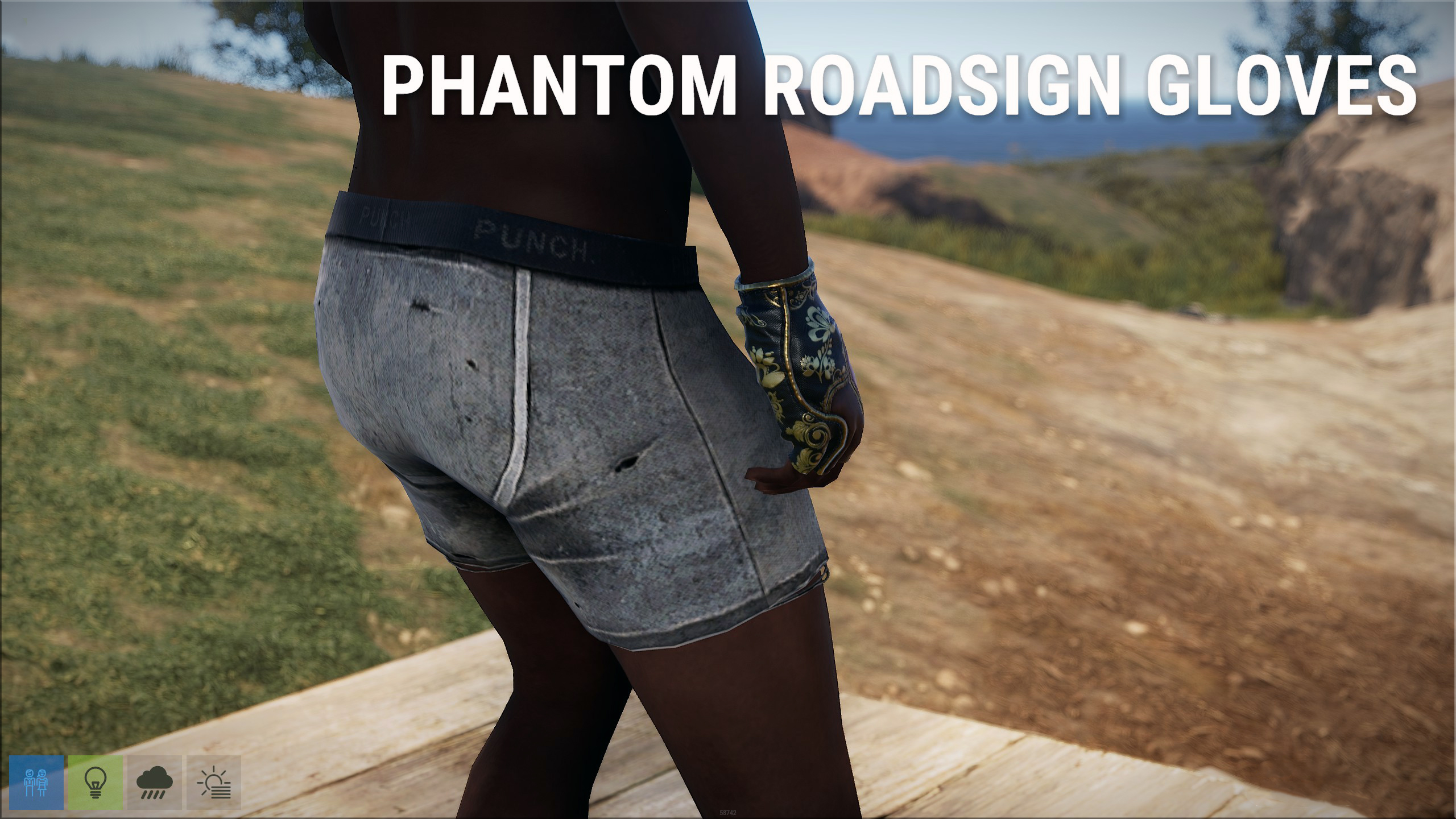 Phantom Roadsign Gloves