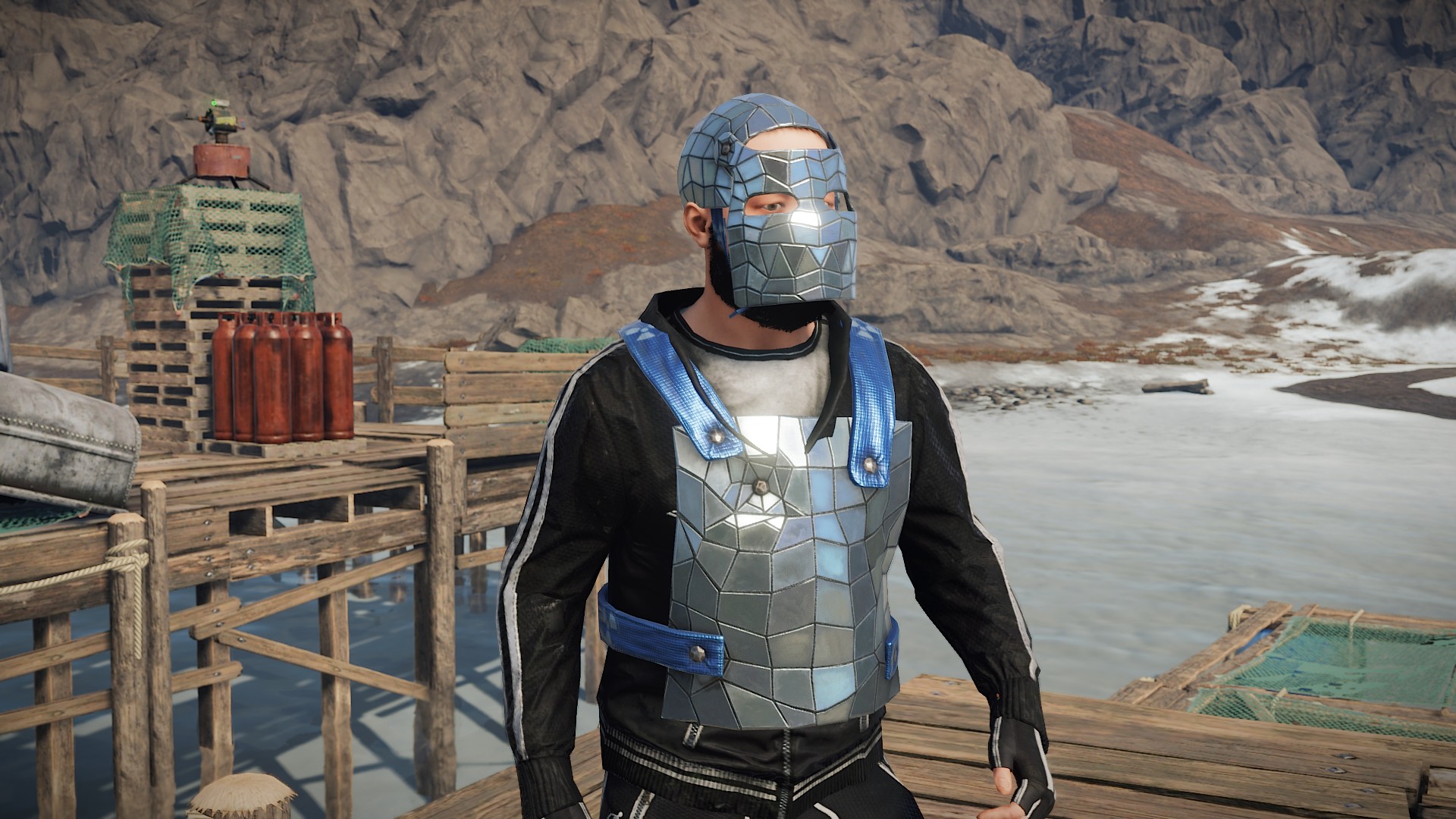 Shattered Mirror Facemask
