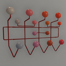 Designer Coat Rack Red