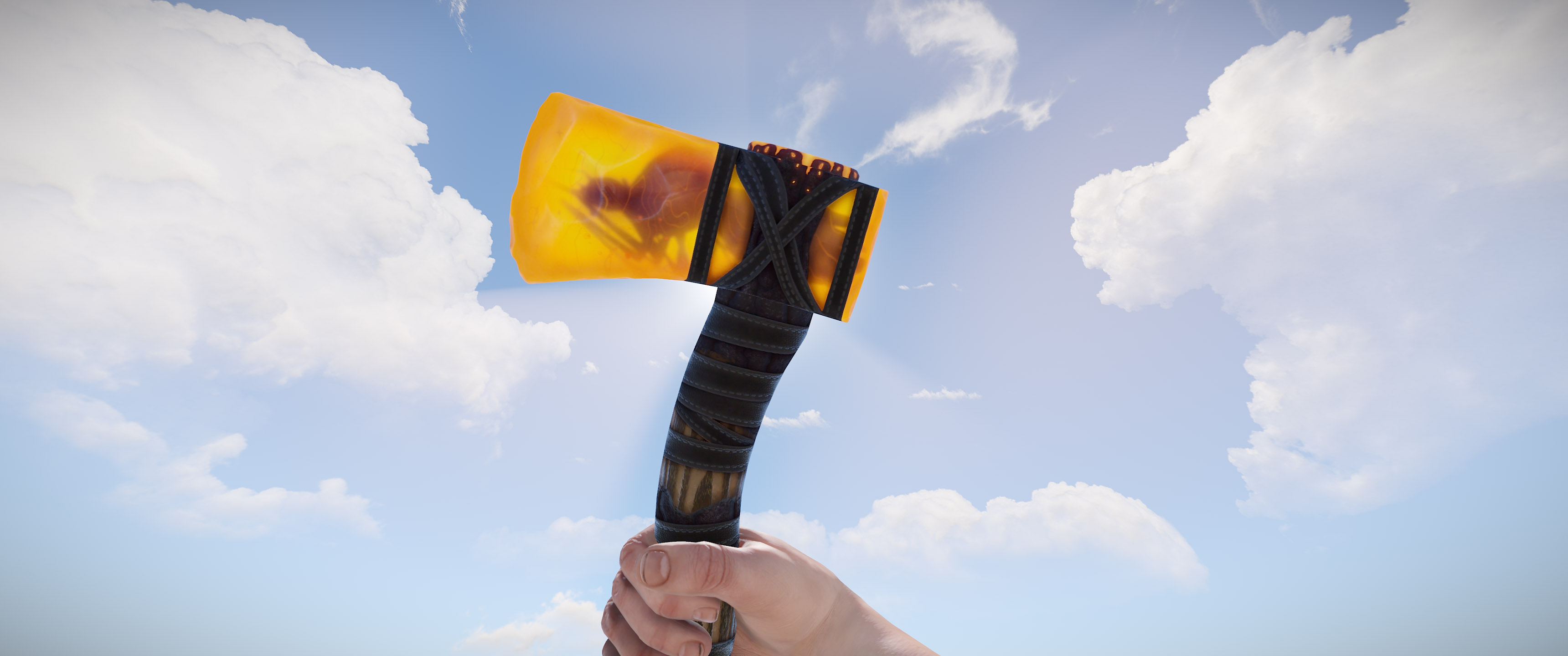 Ancient Amber Hatchet