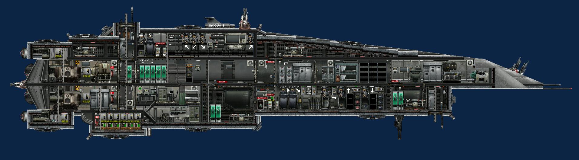 UNSC Halberd-class destroyer v0.7.9 （UNSC利戟级驱逐舰易洛魁号v0.7.9） – Barotrauma Mod