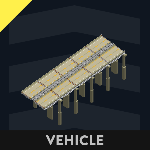 Narrow Spaced Twin Concrete Trestles