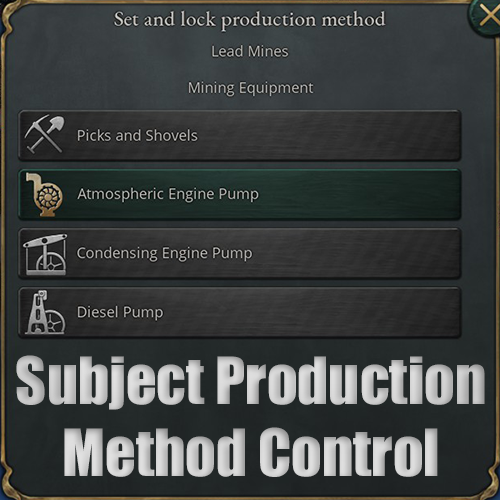 Subject Production Method Control