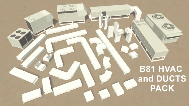 Rooftop HVAC and Ducts Pack