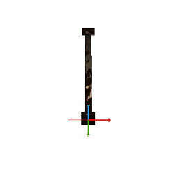 Old short diagonal beam