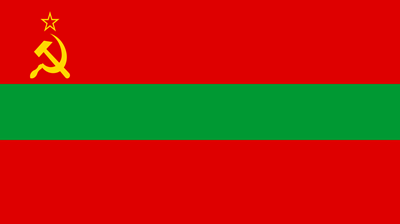 The flag of Transnistria