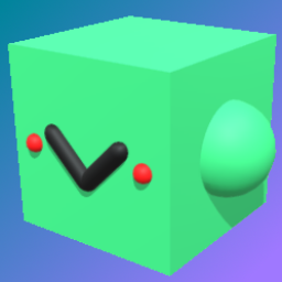 Met god, he was a cube