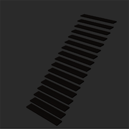 simple staircase with 17 steps basic darkspruce