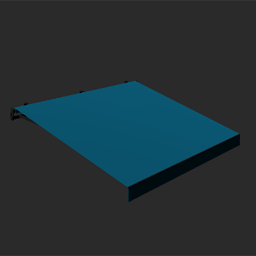 awning light blue 3m x 2,5m