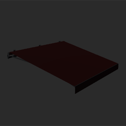 awning dark red 3m x 2,5m