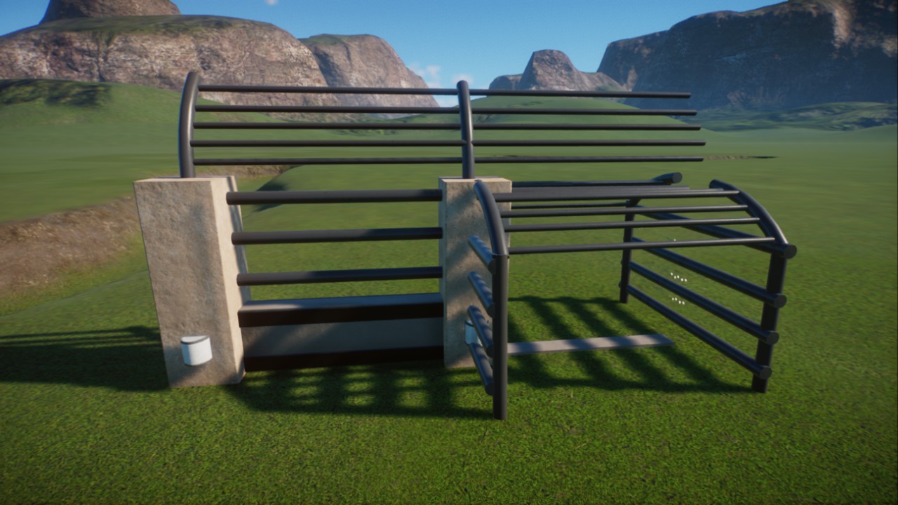 Heavy Security Fence Gateway
