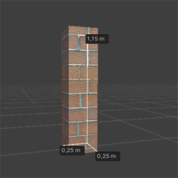 Brick UW 115cm