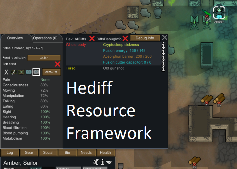 Hediff Resource Framework