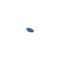 50x85 Oval Rug Bright Blue