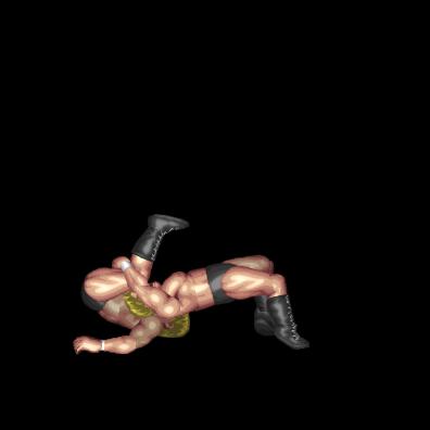 Jackknife Hold B (face down, near legs)
