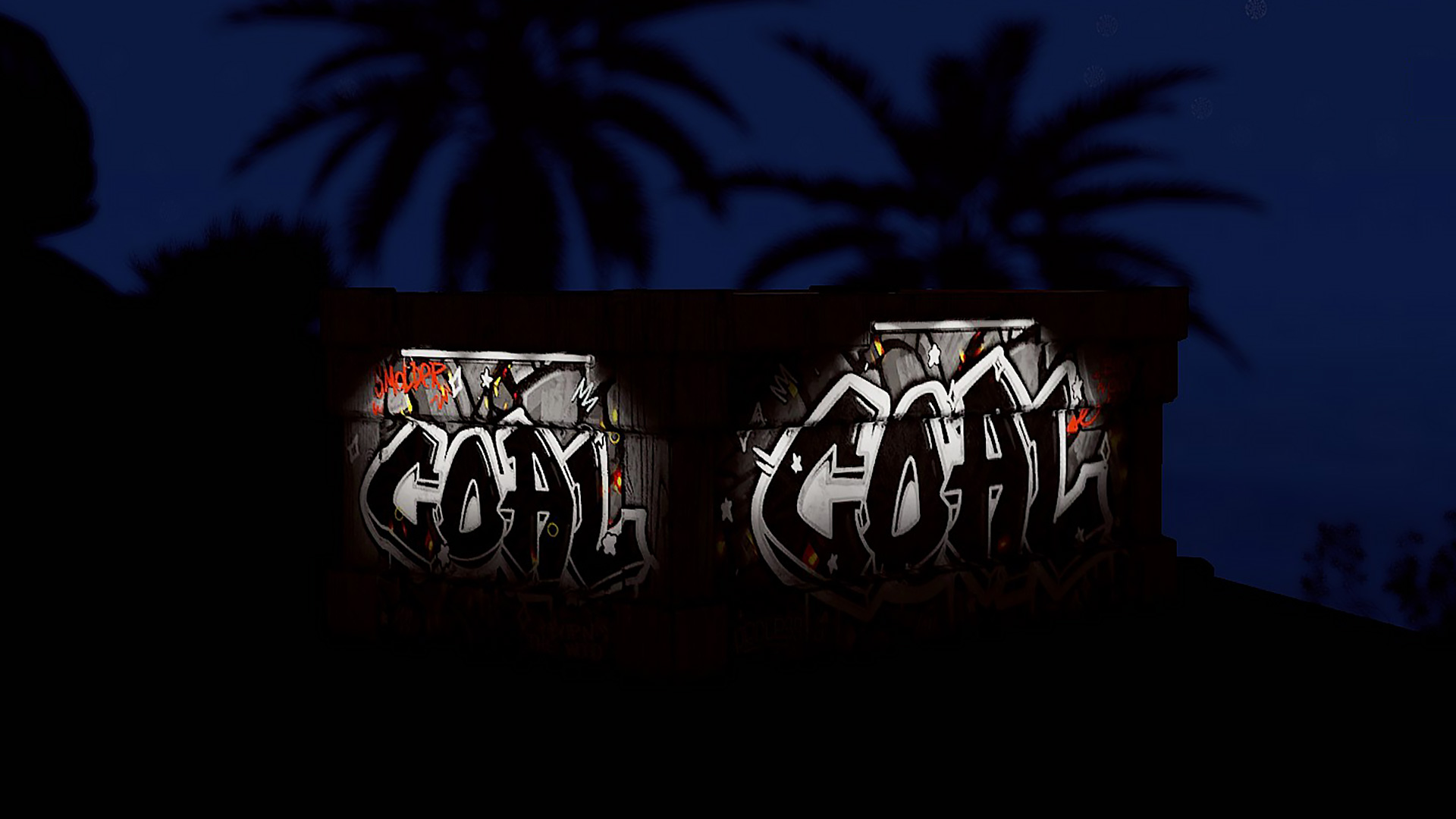 Graffiti Charcoal Storage