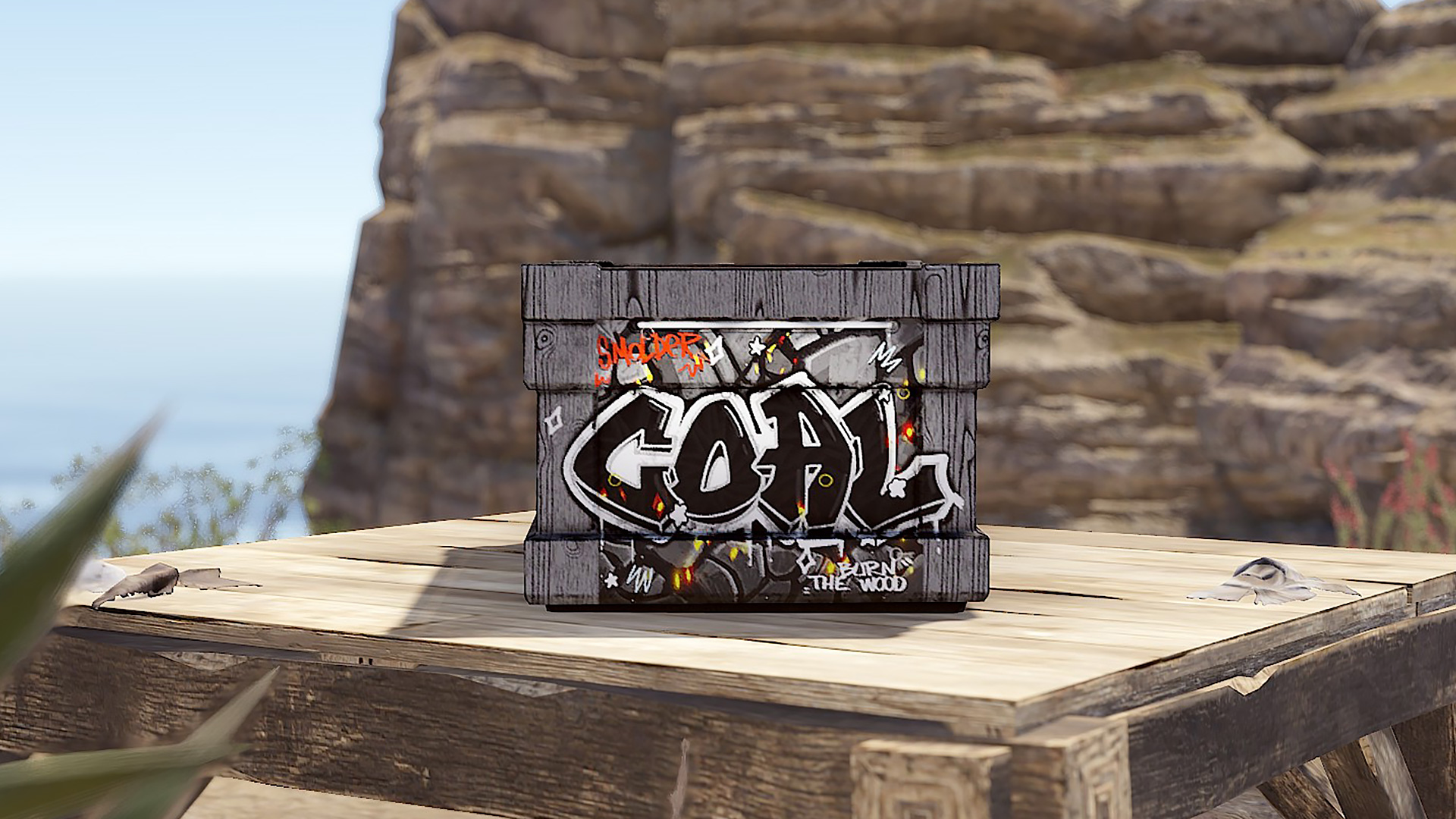 Graffiti Charcoal Storage