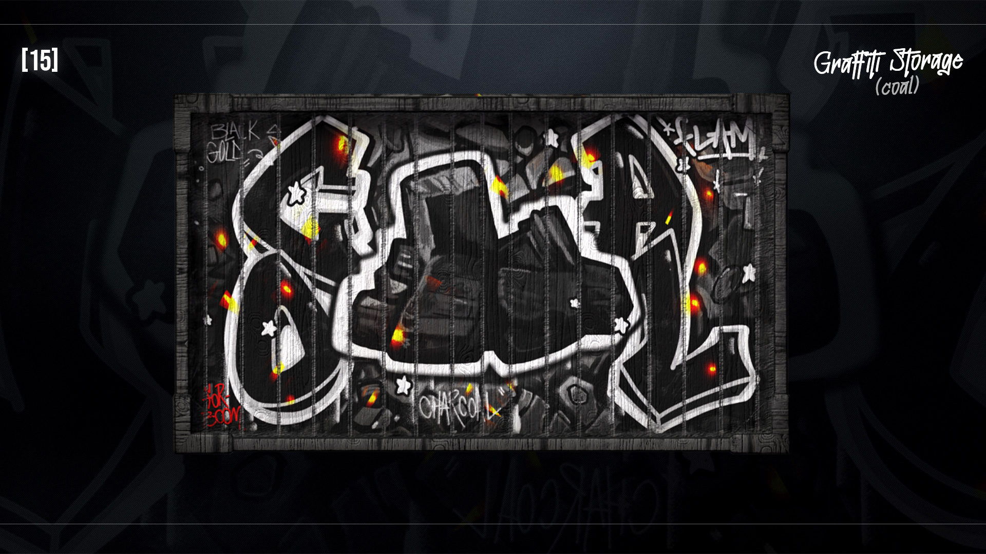 Graffiti Charcoal Storage