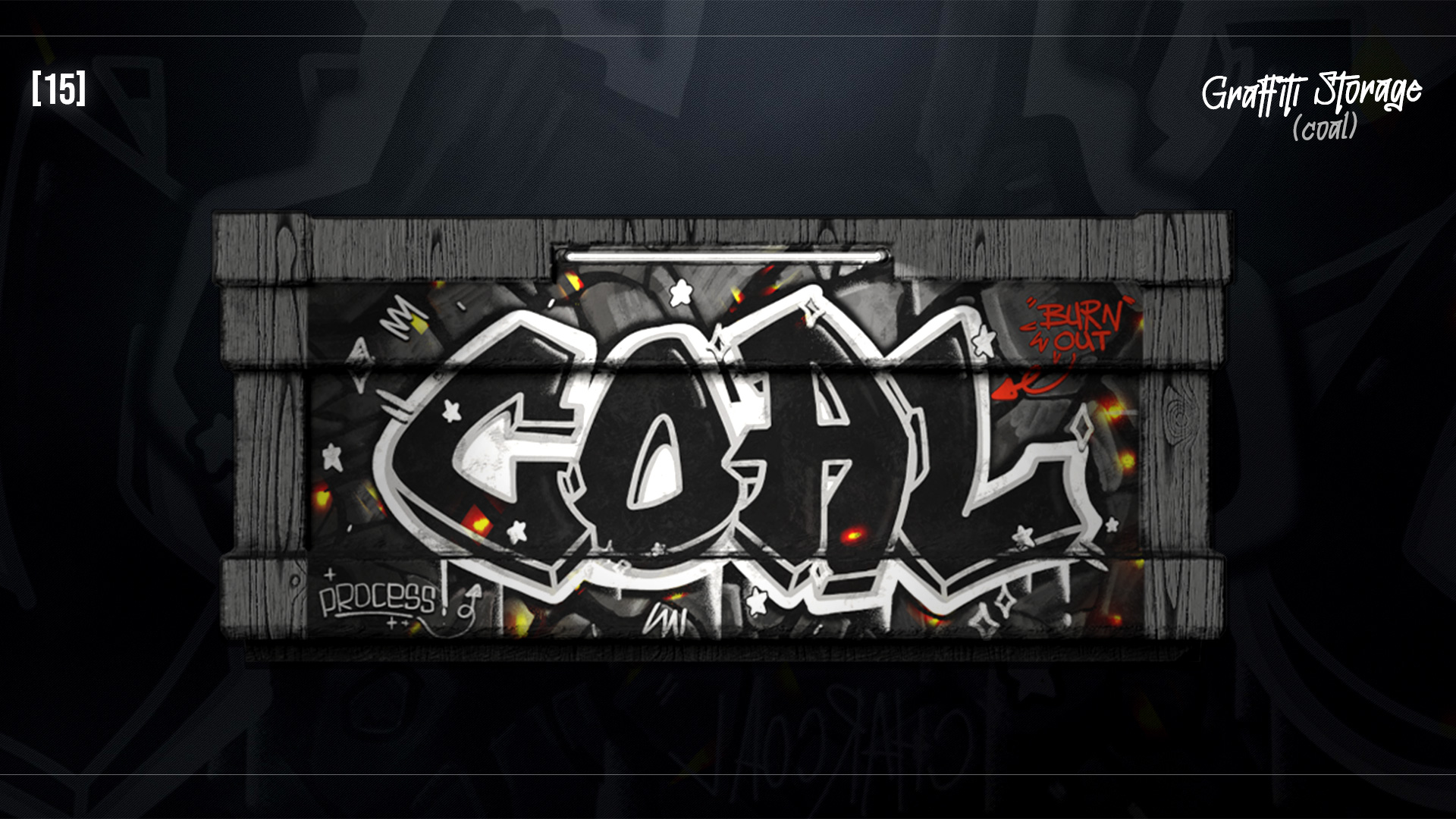 Graffiti Charcoal Storage