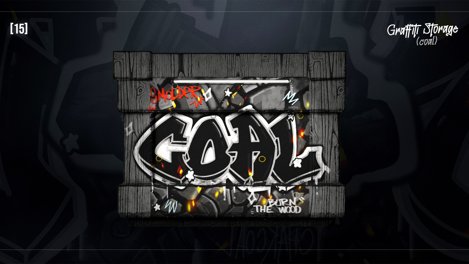 Graffiti Charcoal Storage