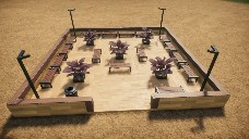 seating and garden
