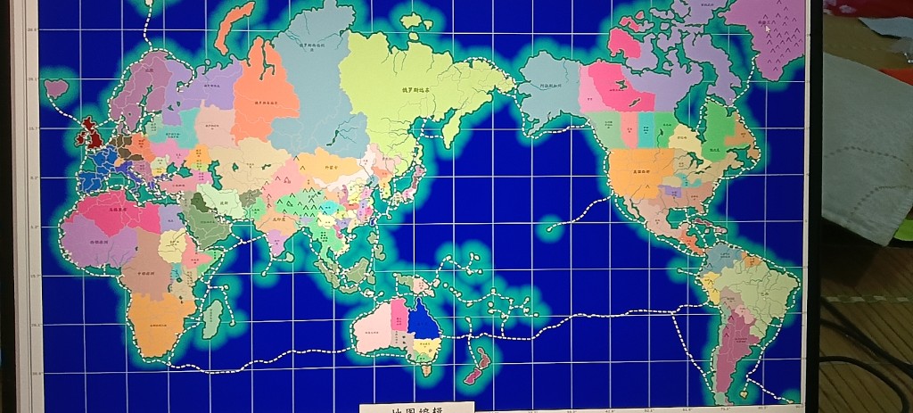 地图：以中国为中心的世界地图