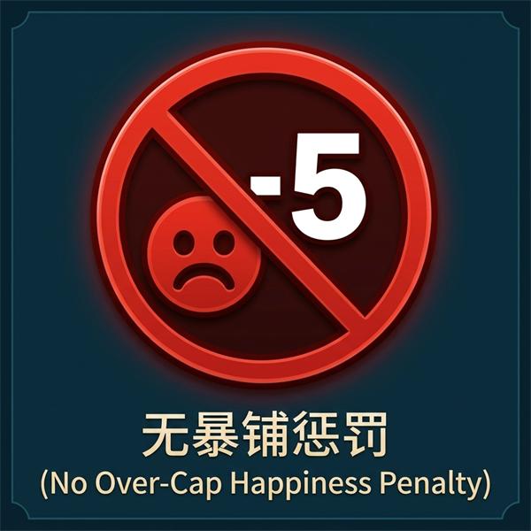No Over-Cap Happiness Penalty