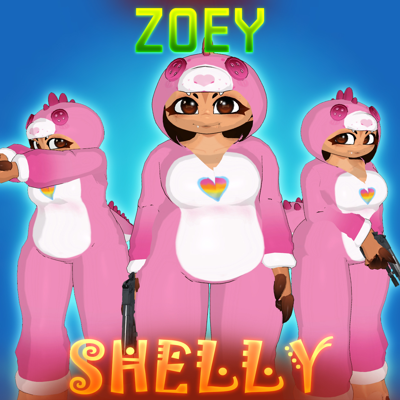 [COMM] VRC: Stylized Shelly Onesie - Rochelle
