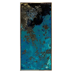 16x36 inch Abstract Ocean Print by InkBlooms, Vertical