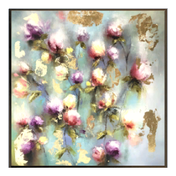 24x24 inch Floral Painting by Amy Elizabeth